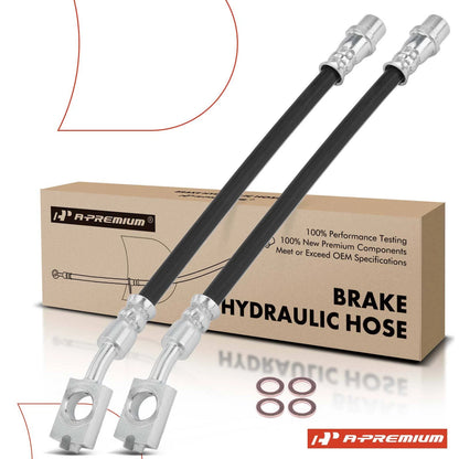 2X Rear Outer Brake Hydraulic Hose for Audi A4 (1996–2001) H620214, 8D0611775J, 8D0611775F, 8D0611775G, 2202435