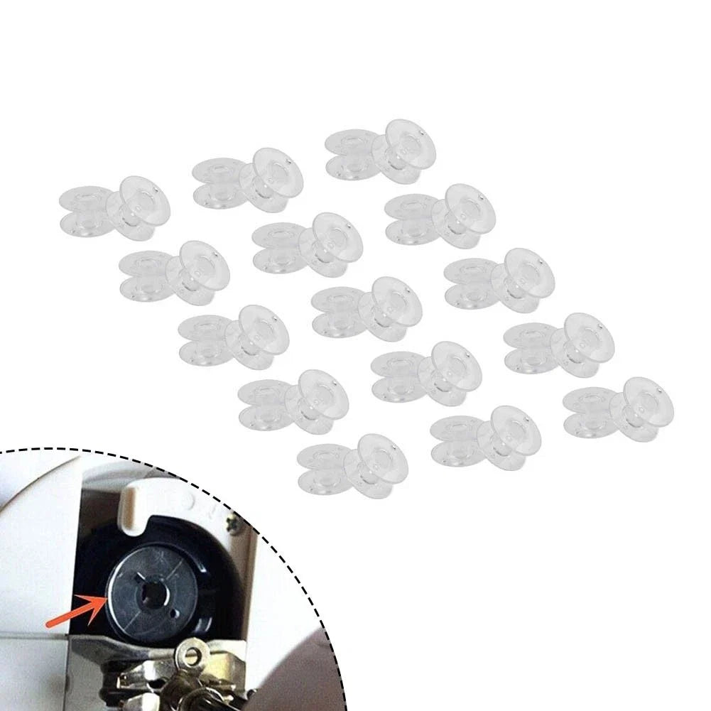Set of 4 Plastic Bobbins for Brother, Viking, Singer (#2518P, SA156, X52800150)
