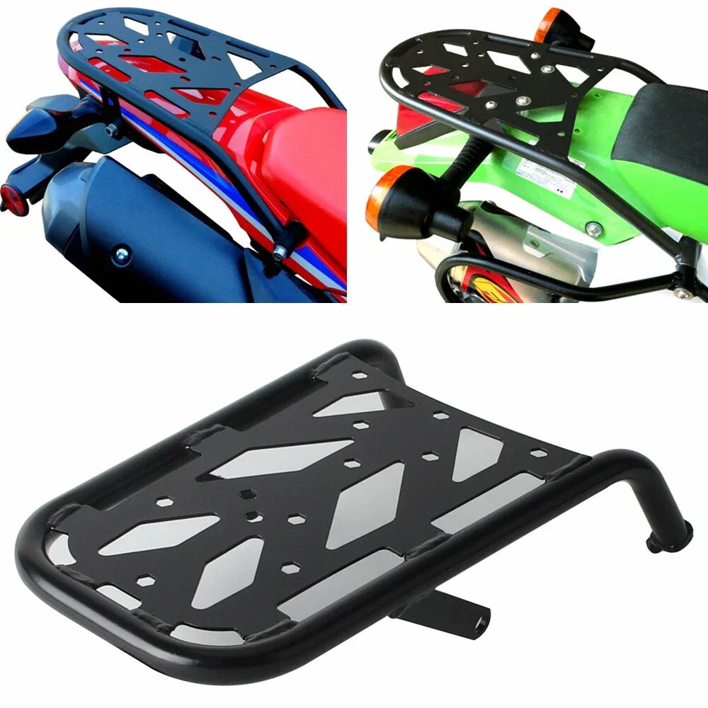 Black Rear Trunk Luggage Rack for Kawasaki KLX 230 (2020-2023)