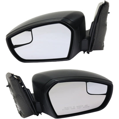 Set of 2 Mirrors for 2017-2018 Ford Escape Textured Black