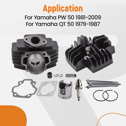 60cc Big Bore Cylinder Piston Gasket Head Kit for Yamaha PW50 (1981–2023)