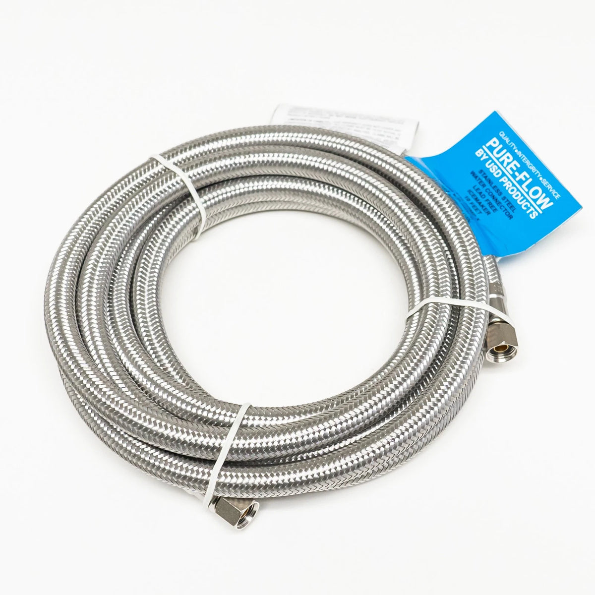 Stainless Steel Braided Water Connector for Ice Maker (120")