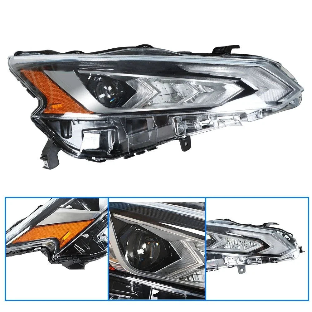 LED Headlight for Nissan Altima (2019–2020) Chrome Housing Right Side