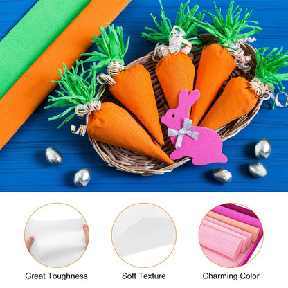 20 Inch Wide Crepe Paper Roll for Various Uses (8 Ft Long)
