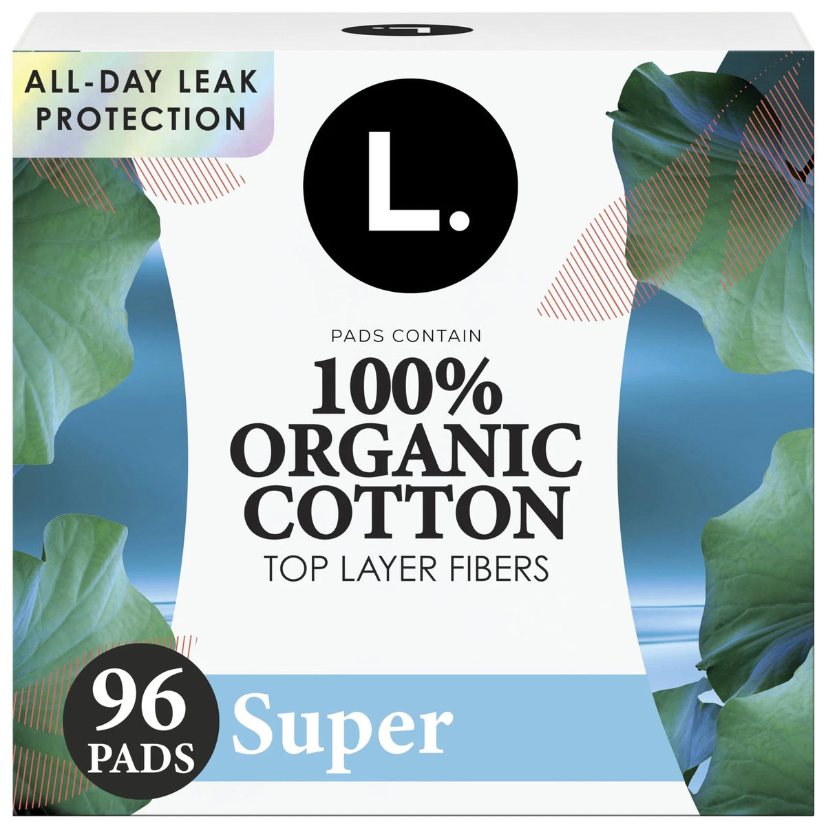 Ultra Thin Pads for Women, Super Absorbency, Organic Cotton Top