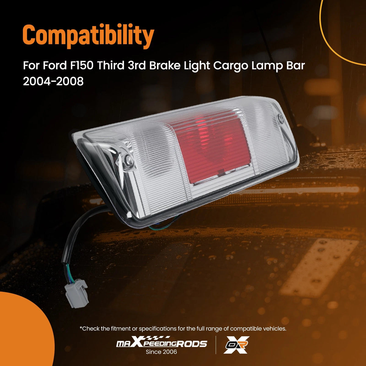 Centre High Mount 3rd Brake Light for Ford F150 (2004–2008) 7L3Z13A613B, FO2890103
