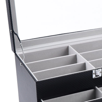 24-Slot Sunglasses Organizer Display Case Storage Box (3/4 Layers)