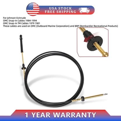 Throttle Shift Remote Control Cable for Johnson Evinrude OMC BRP (2014) 0173114