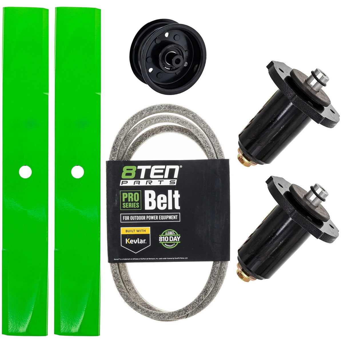Blade Spindle Belt Idler Deck Rebuild Kit for Gravely HR1536FX (36-Inch) 07240000, 034286, 07315100