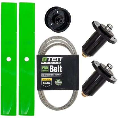 Blade Spindle Belt Idler Deck Rebuild Kit for Gravely HR1536FX (36-Inch) 07240000, 034286, 07315100