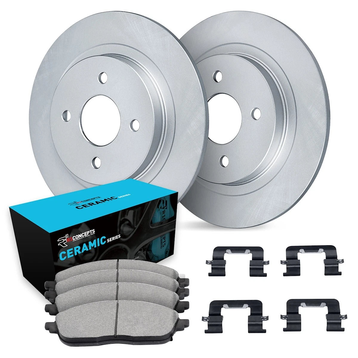 2X Brake Disc and Pad Kits Rear for Fiat 500 (2013–2019) WDWH1-07003
