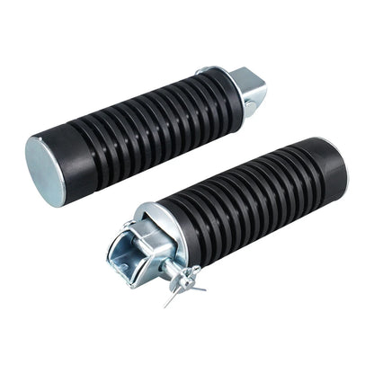 Footrest Footpegs Bars with Rubber Covers for Honda CB350F CT90 Z50A C70 (1970–1978)