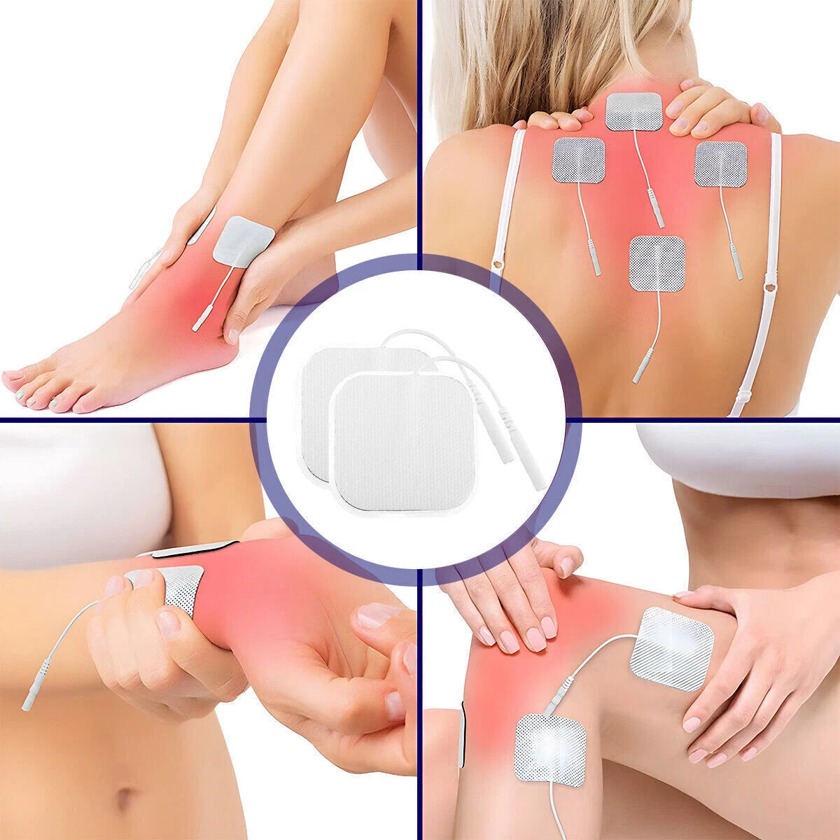 2X 40 TENS Electrode Pads for EMS Muscle Stimulator (7000, 3000)