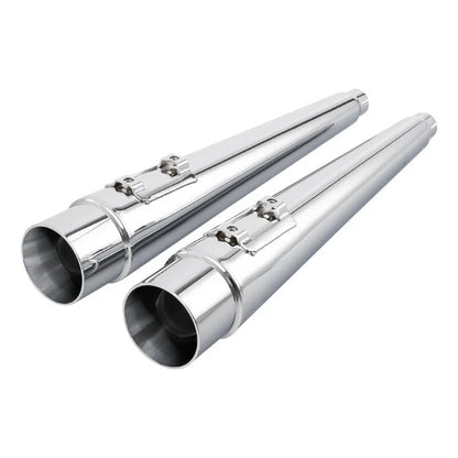 4" Megaphone Tapered Dual Exhaust Pipes for Harley Road Glide (1995–2016)