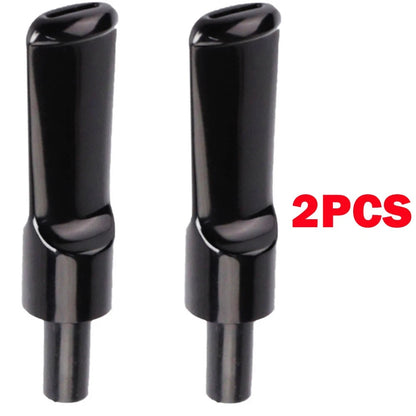 2Pc Smoking Pipe Mouthpiece Replacement Stem for Tobacco Pipe