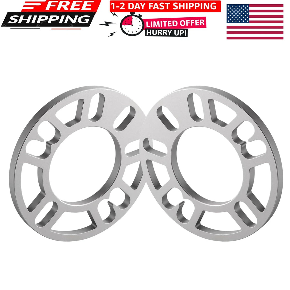 Set of 4 Wheel Spacers 10mm for 4x98 4x100 4x108 4x114.3 GA-45U10-2