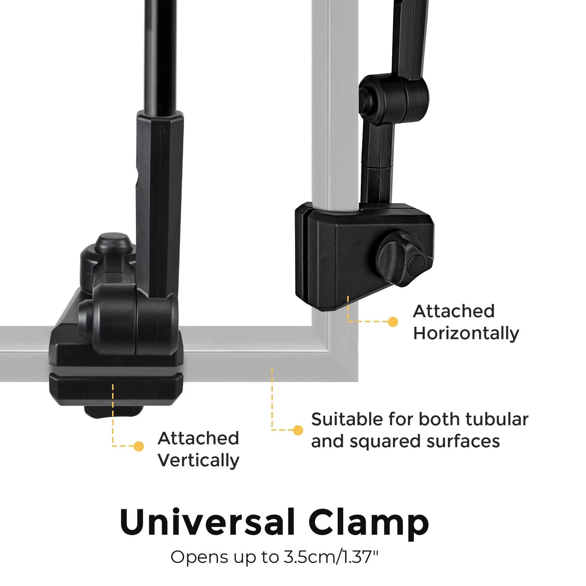 Extra Large Clamp On Umbrella for Universal Use (UPF 50+, Lake Blue)