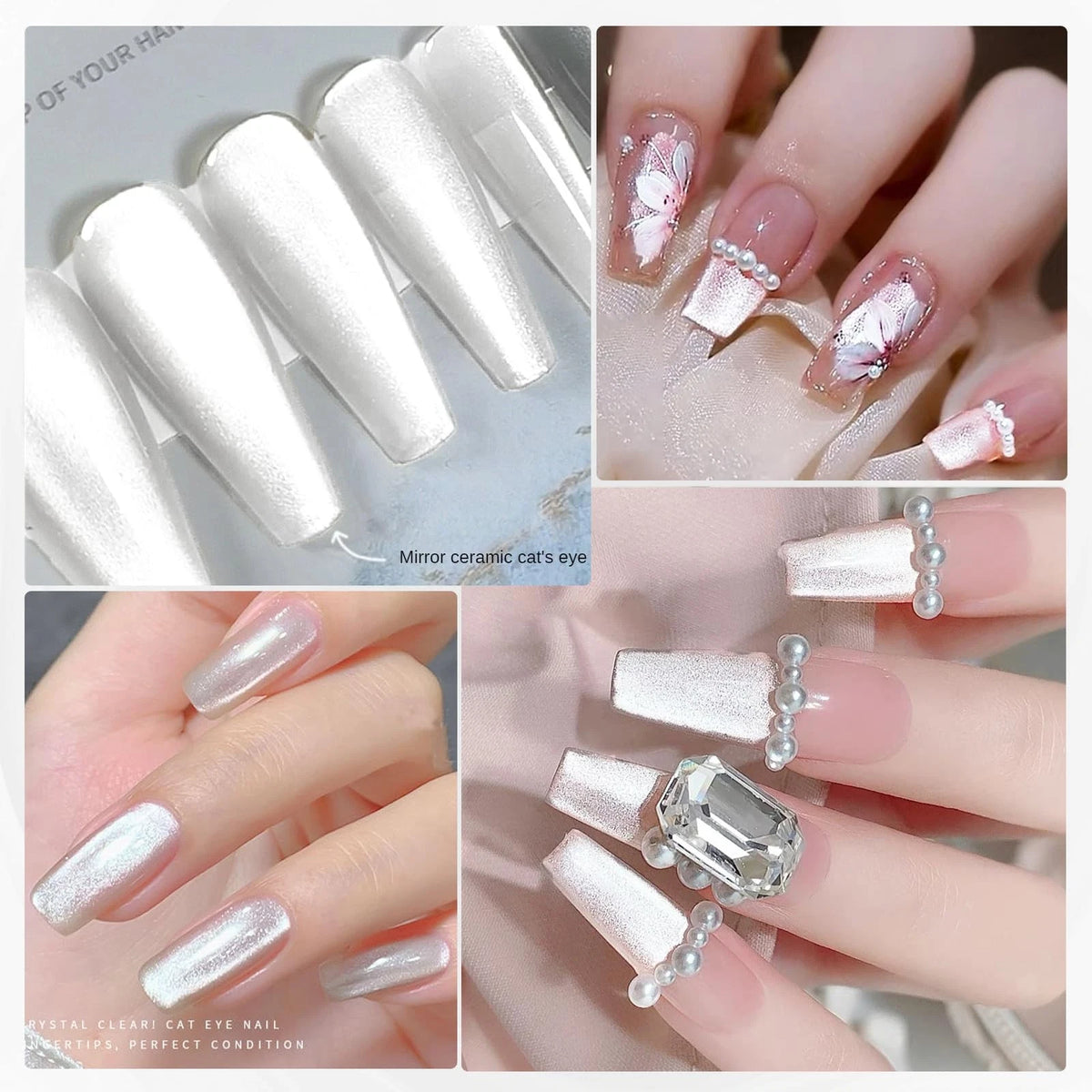 Nail Gel Cat Eye Silver for Nail Art (Pack of 1)