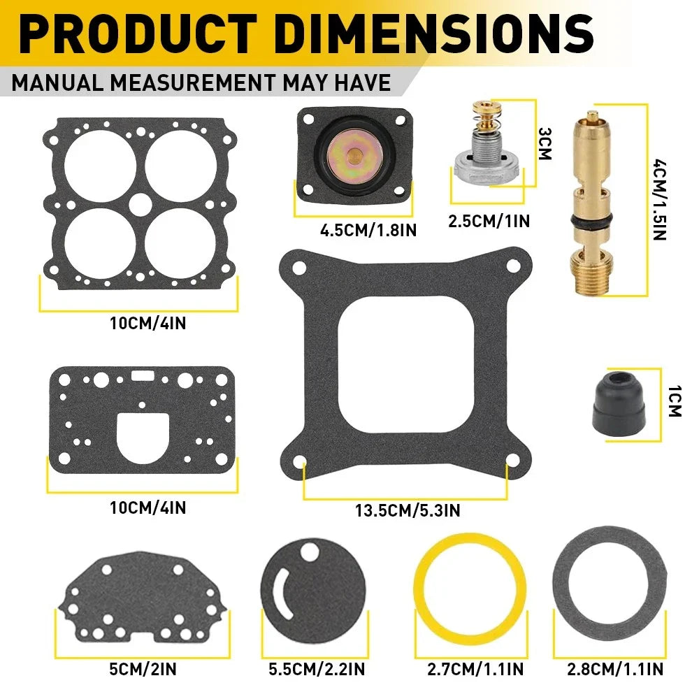 Carburetor Rebuild Kit for Double Pumper 4150/4150C (650, 750, 850M)