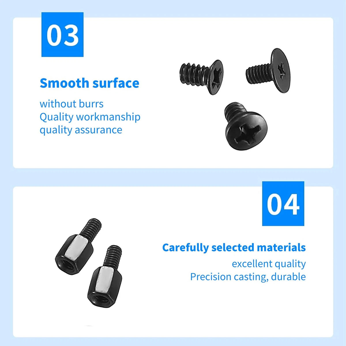 420pcs Computer Screws and Motherboard Standoffs Kit (0.138 inches x M3)