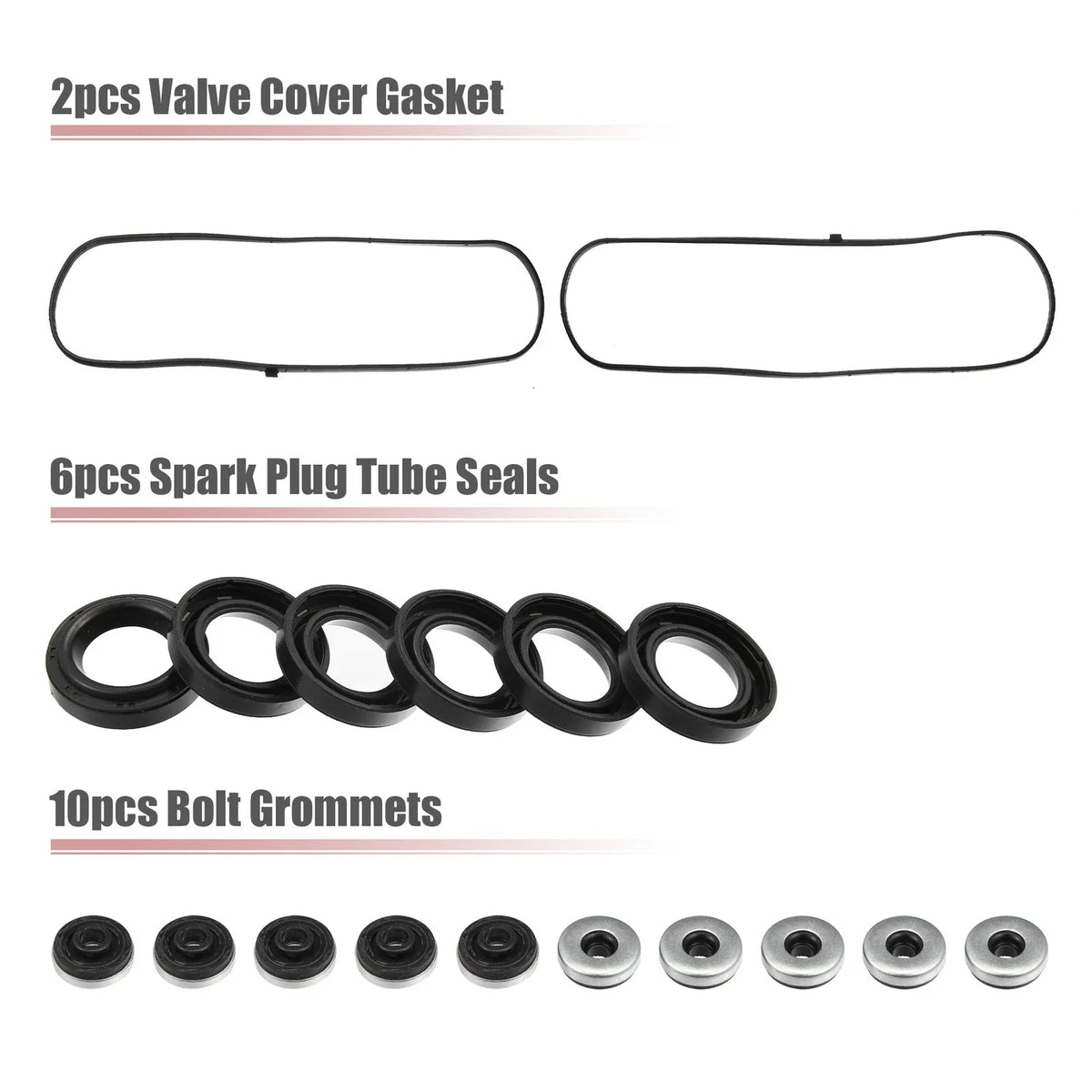 Engine Valve Cover Gasket Set for Honda Accord Odyssey Pilot (2003–2021) 12030-P8A-A00