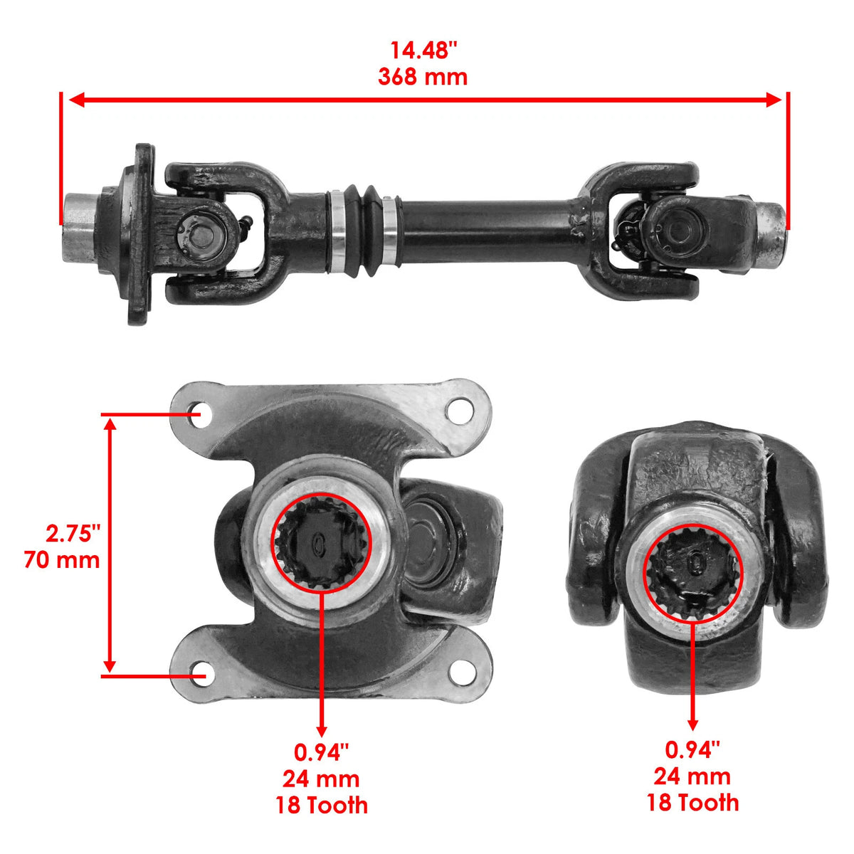 Rear Propeller Drive Shaft for Bombardier Can-Am Outlander 800 4X4 (2006–2008) SH106RAS