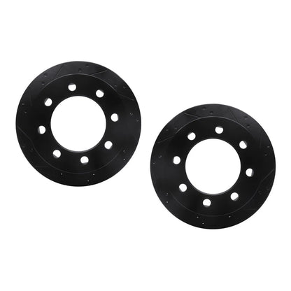 Rotor Set Rear for Dodge Ram 2500/4000 (2001–2002) ALX-PAU-DF-8002-40098-CLA1 Drilled and Slotted