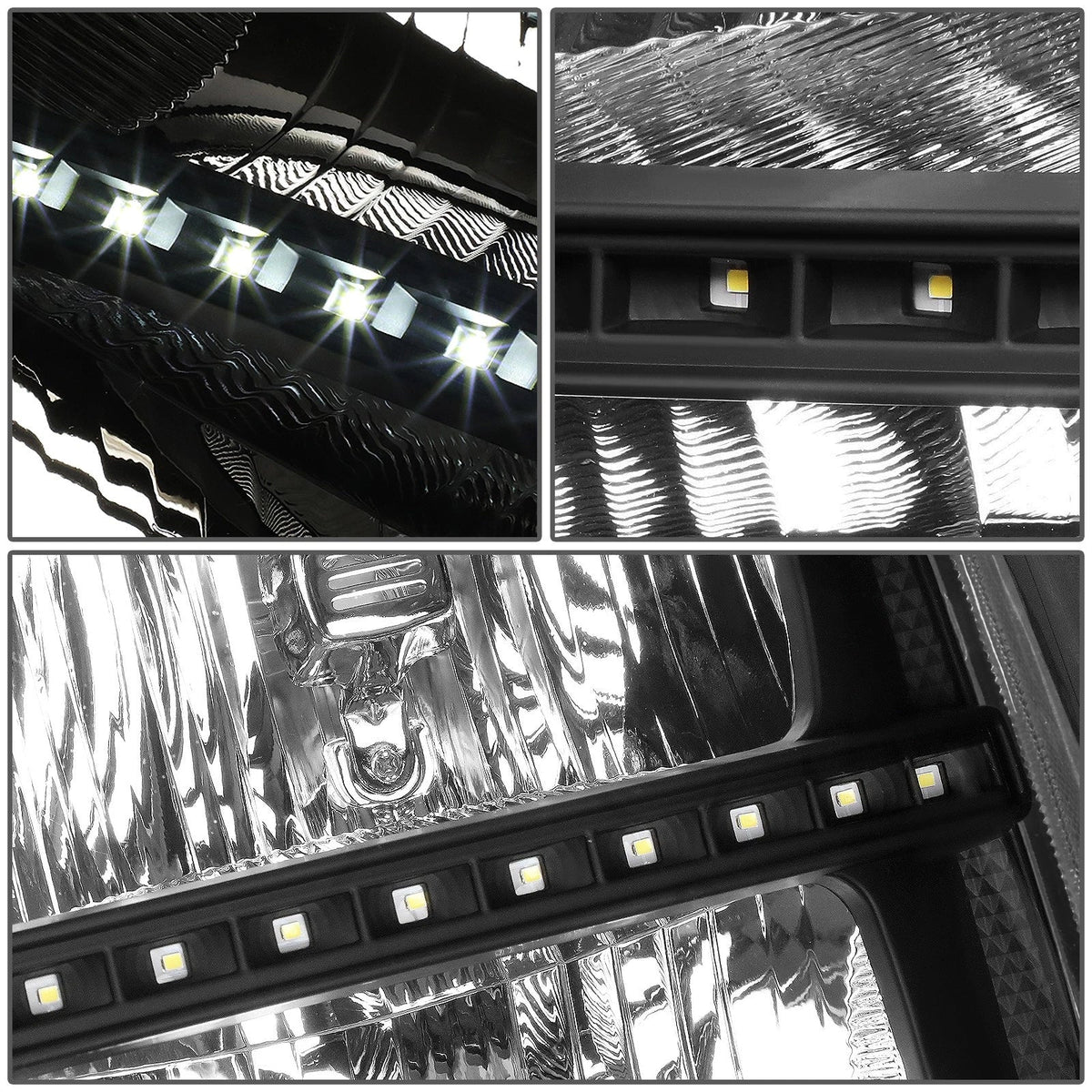 Custom LED DRL Headlight Lamps for GMC Sierra 1500 2500 3500 (2007–2014)