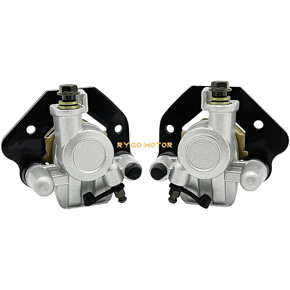 Front Left Right Brake Caliper & Pads for Kawasaki Tecate 4 250 KXF250 (1987–1988)