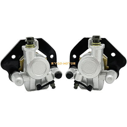 Front Left Right Brake Caliper & Pads for Kawasaki Tecate 4 250 KXF250 (1987–1988)