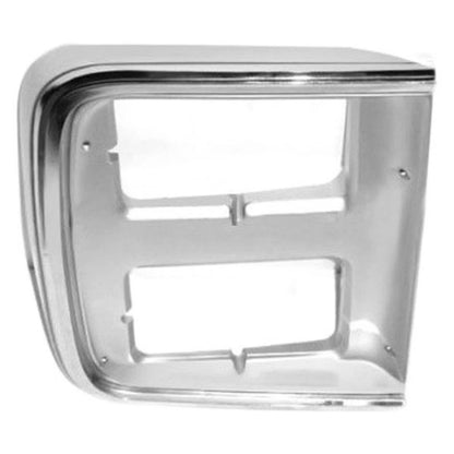 Set of 2 Headlight Bezels for Chevy G10/G20/G30 (1990–1991) MLX-PAIR-SHE931-96BL-CL360A50, GM2512124