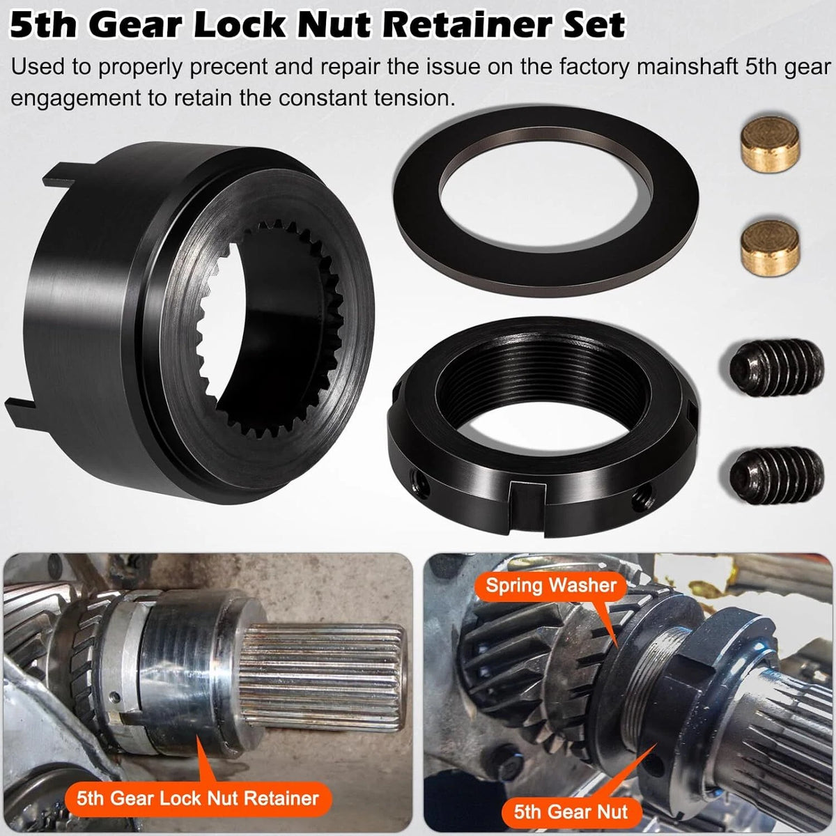 5th Gear Lock Nut Retainer Kit for Dodge Cummins NV4500 (1994–2004)