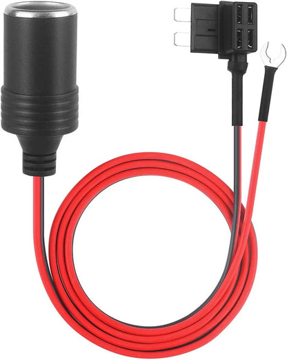1M Car Cigarette Lighter with Fuses Kit Add-A-Circuit TAP Adapter Lead (cigrette lighter-middle)