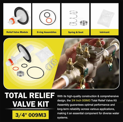 3/4" Total Relief Valve Kit for Watts LF009M3/009M3