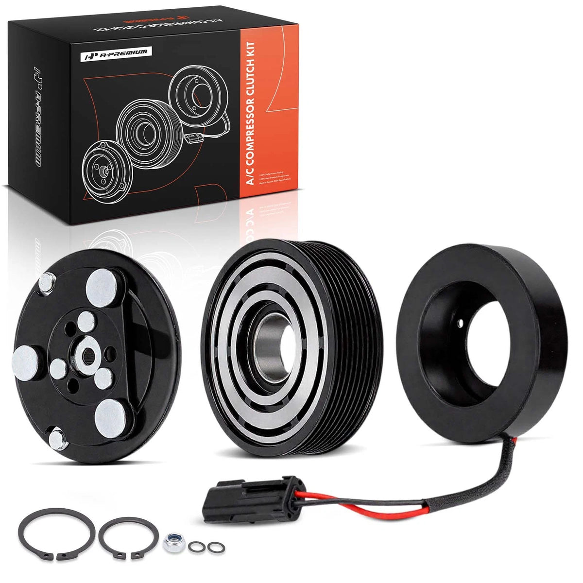 A/C Compressor Clutch Kit with 8-Groove Pulley for Dodge Ram 2500/3500 (2002–2010)