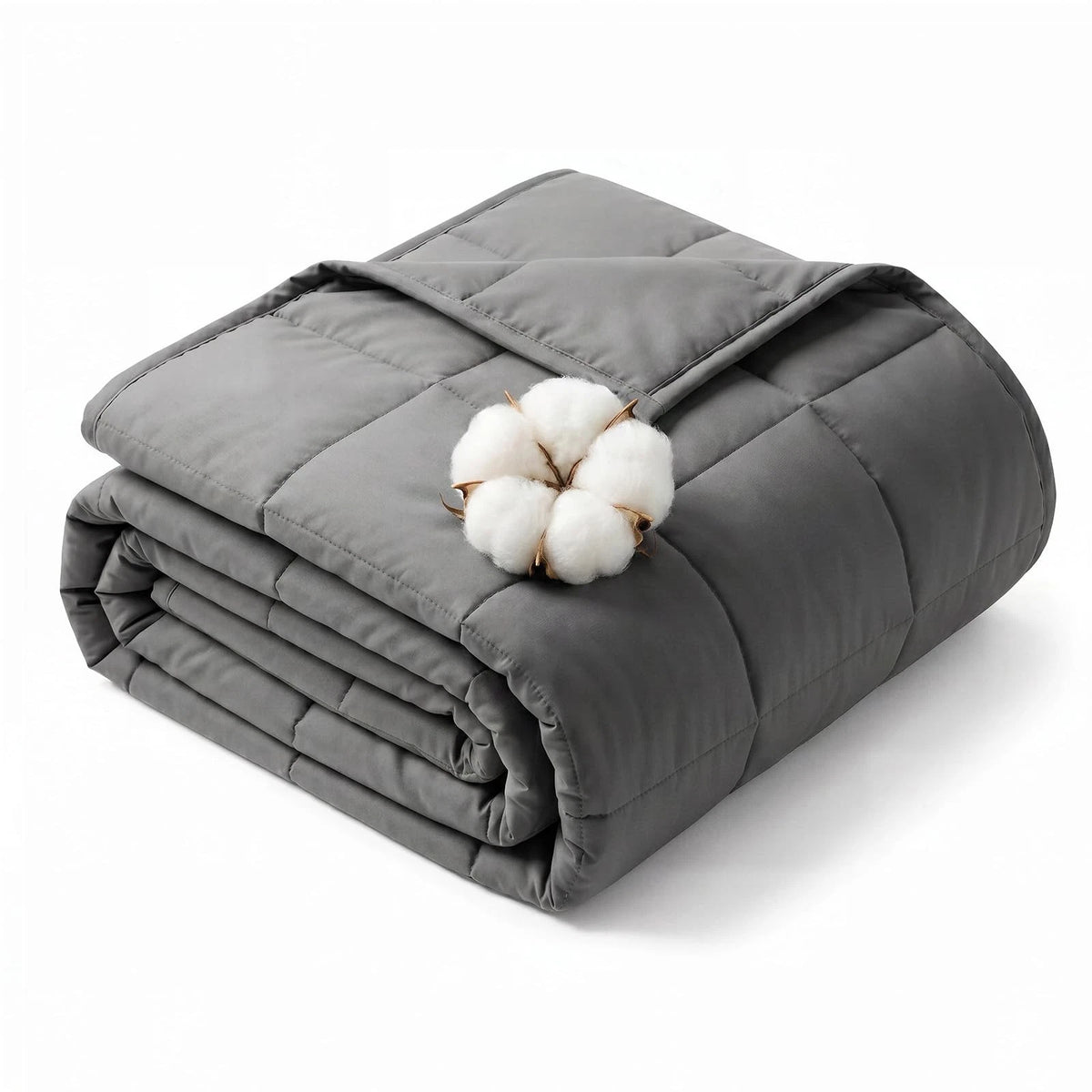 15 lb Weighted Blanket for Adults 48" x 72" Cooling Charcoal