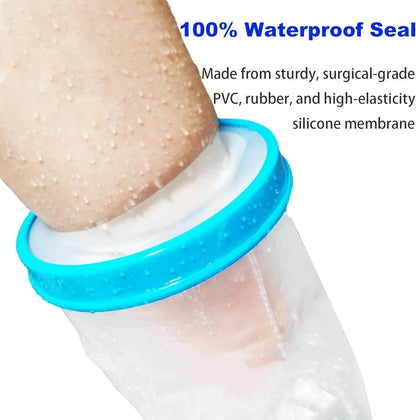 Waterproof Leg Cast Cover for Shower (Reusable Adult Short Leg Protector)