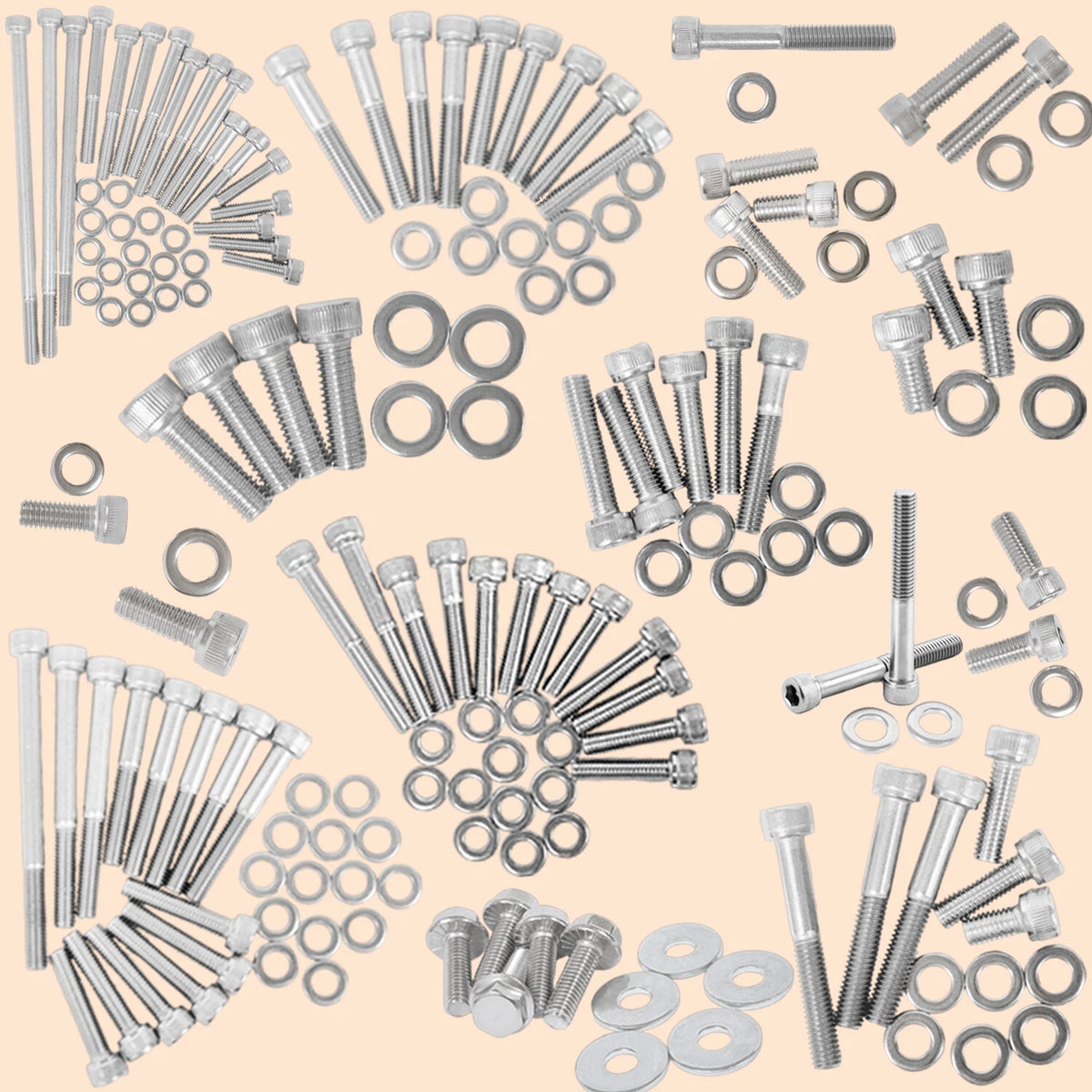 176PCS Engine Bolt Screw Kit for Yamaha Raptor 660R YFM660R (2001–2005)