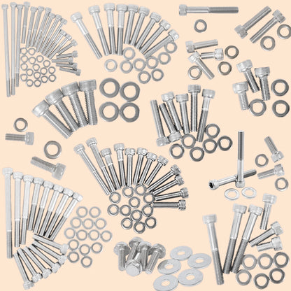 176PCS Engine Bolt Screw Kit for Yamaha Raptor 660R YFM660R (2001–2005)