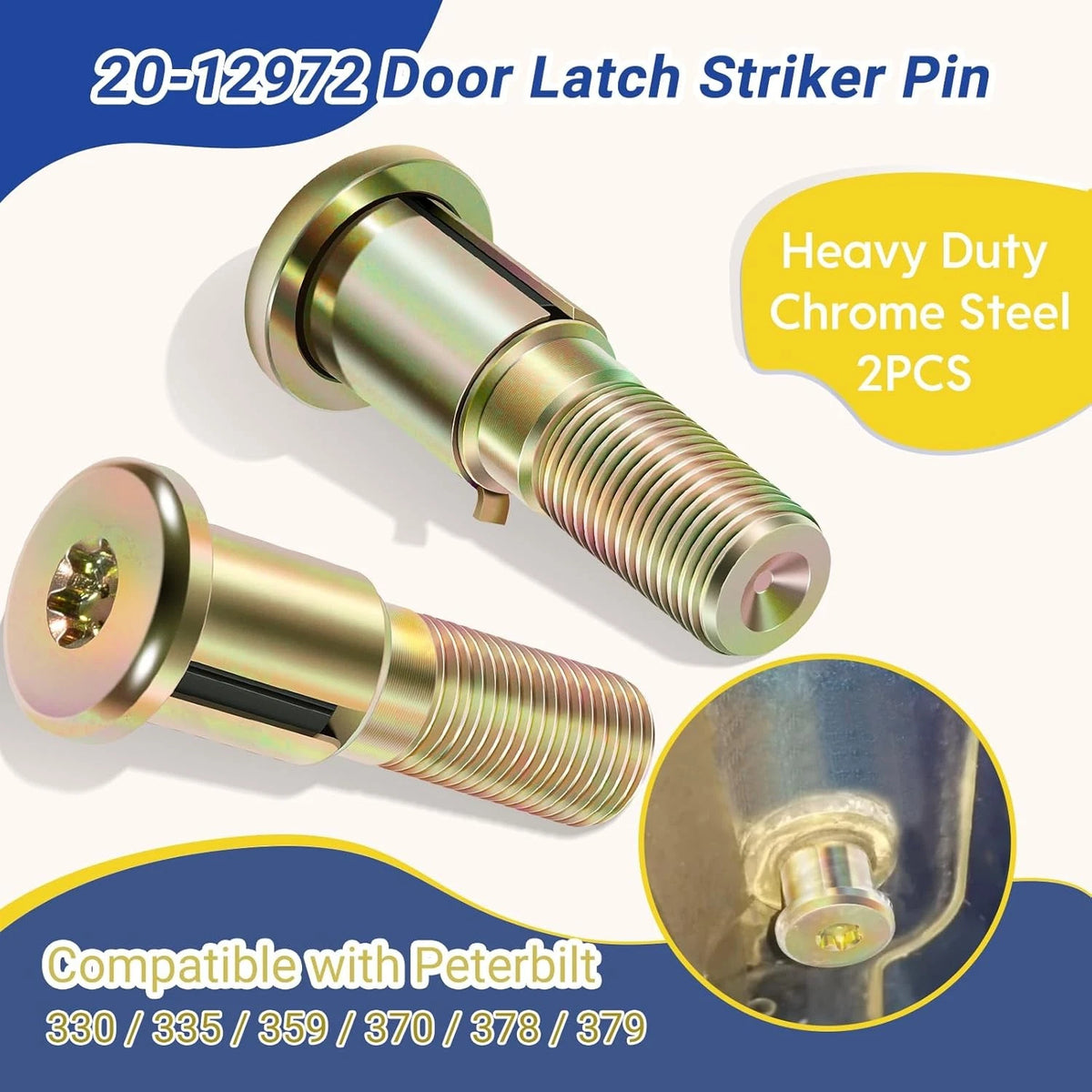 4X Door Latch Striker Pin for Peterbilt 330/335/359/370/378/379