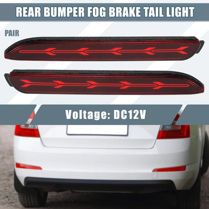 1 Pair Rear Bumper Reflector Fog Brake Light for Toyota Camry (2006–2014)