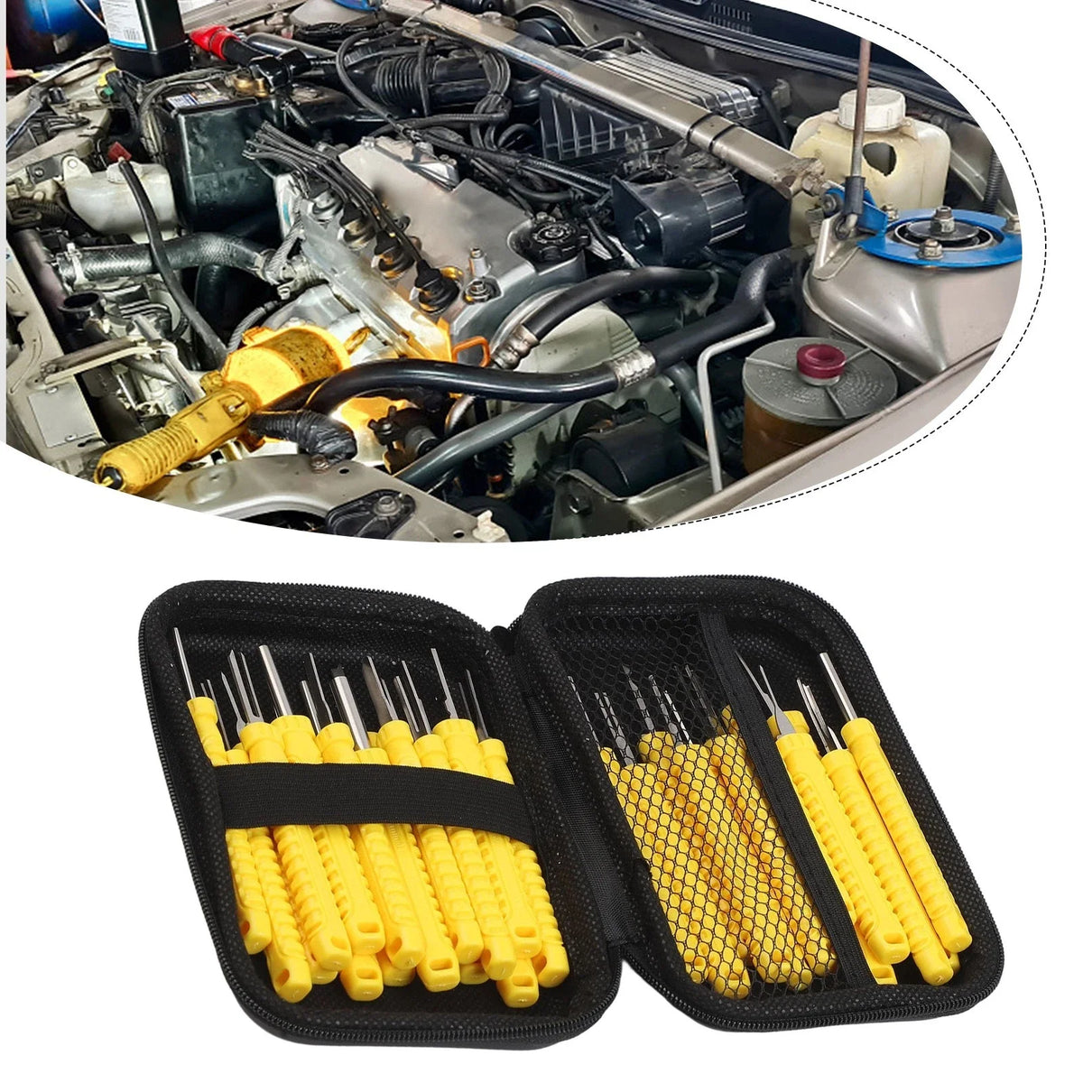 30-Piece Terminal Removal Tool Set for Automotive Electrical Connector Repair