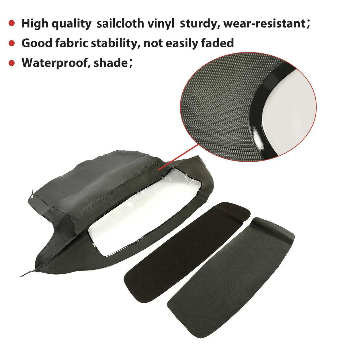 Soft Top Replacement for BMW Z3 Convertible (1996–2002) - Black & Clear Window