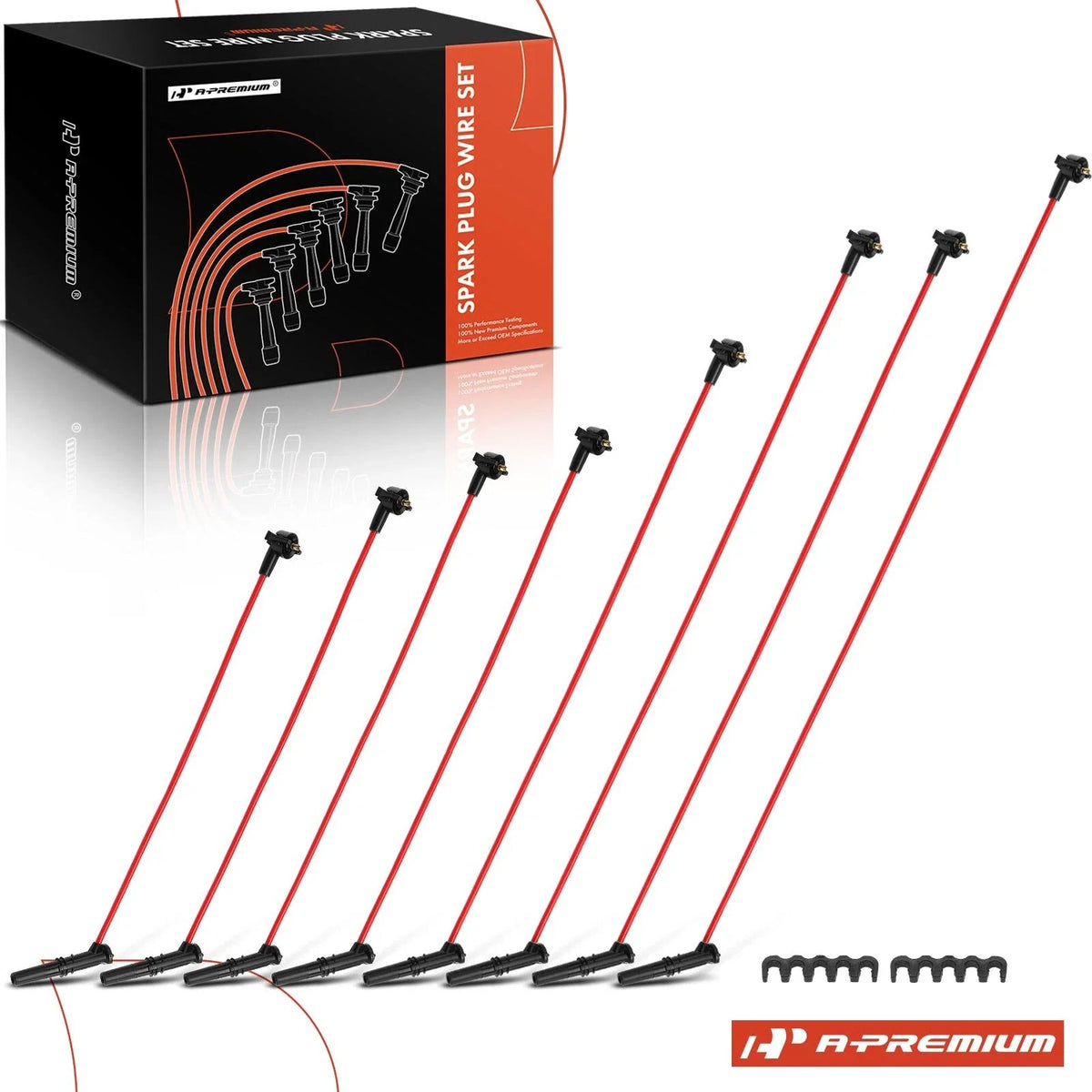 8x Spark Plug Wire Set for Ford F-150 F-250 Expedition (1997–1999)