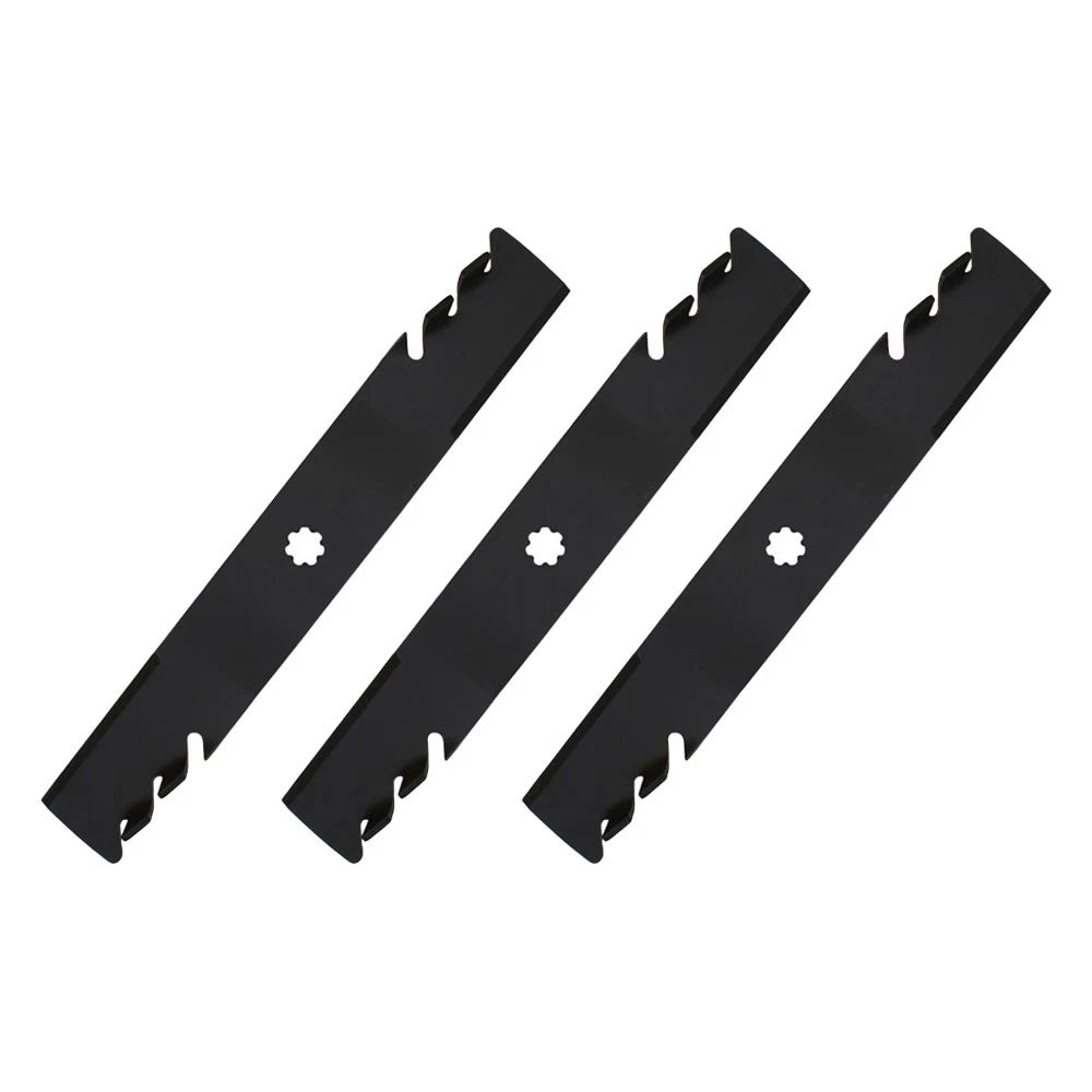 3X Toothed Mower Blade for John Deere (Fits AM137757)