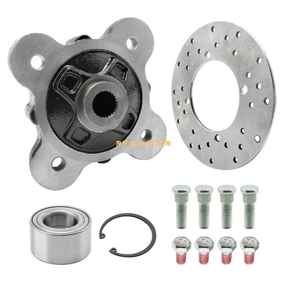 Rear Wheel Hub Bearing Studs Brake Rotor Kit for Polaris Ranger 900 1000 (2013–2023)