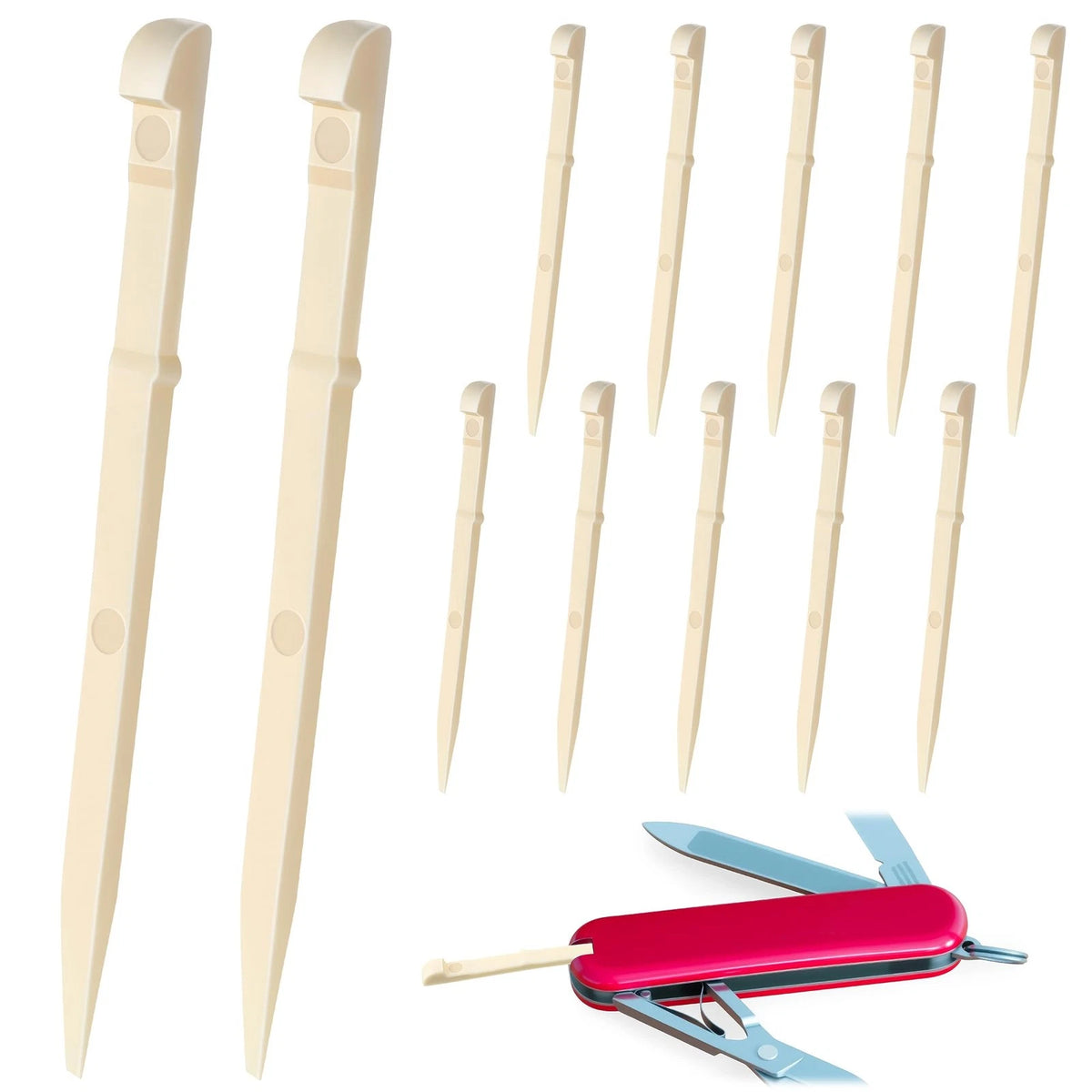 12 Pack Toothpicks for Victorinox Swiss Cream Yellow