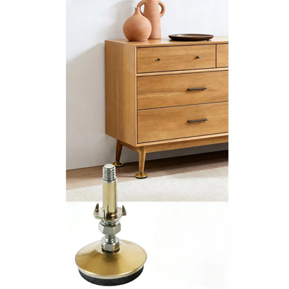 8pcs Adjustable Stainless Steel Gold Furniture Legs for Tables Chairs Desks