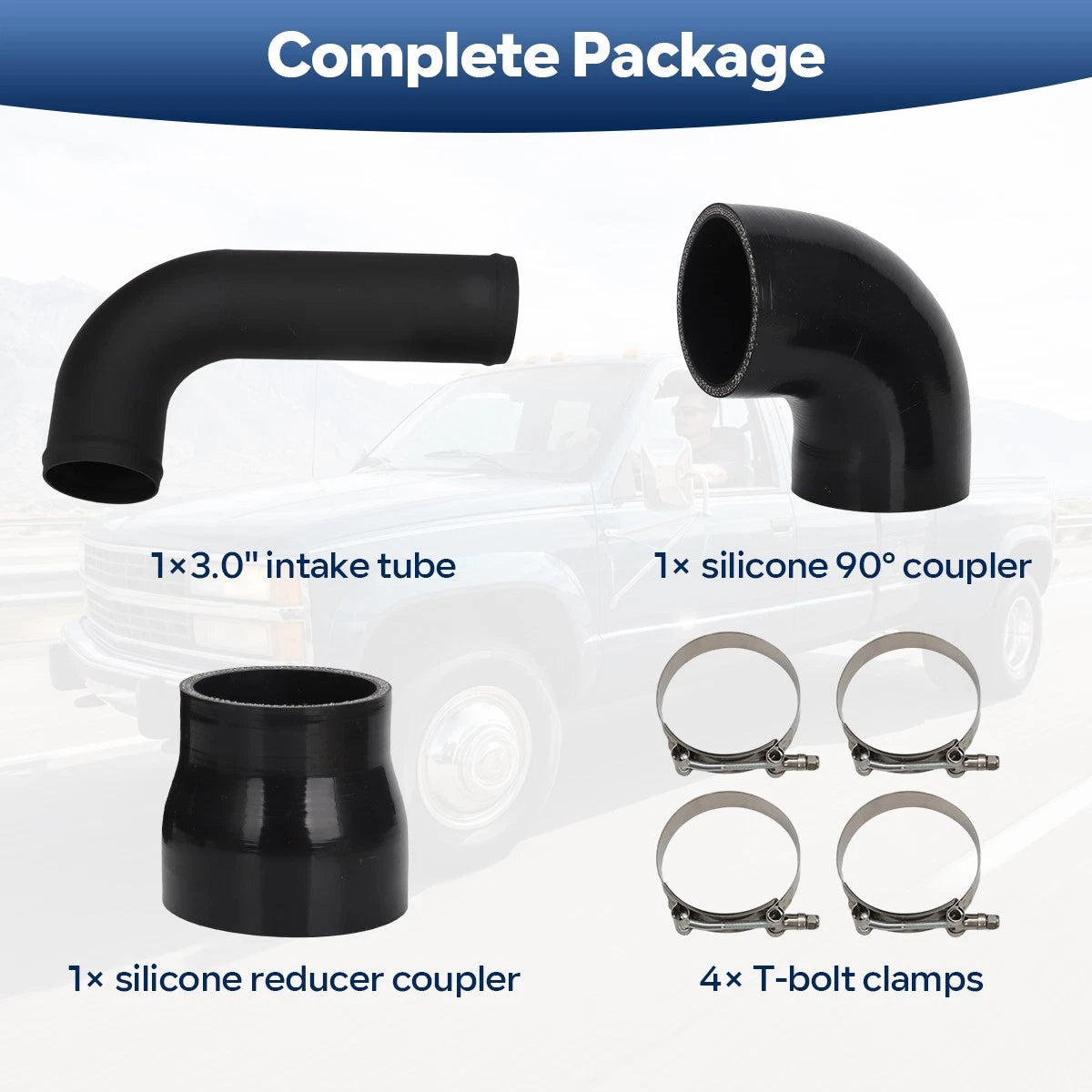 Turbo Intake Connector Tube Kit for Chevy GMC C/K2500, 3500 (6.5L Diesel)