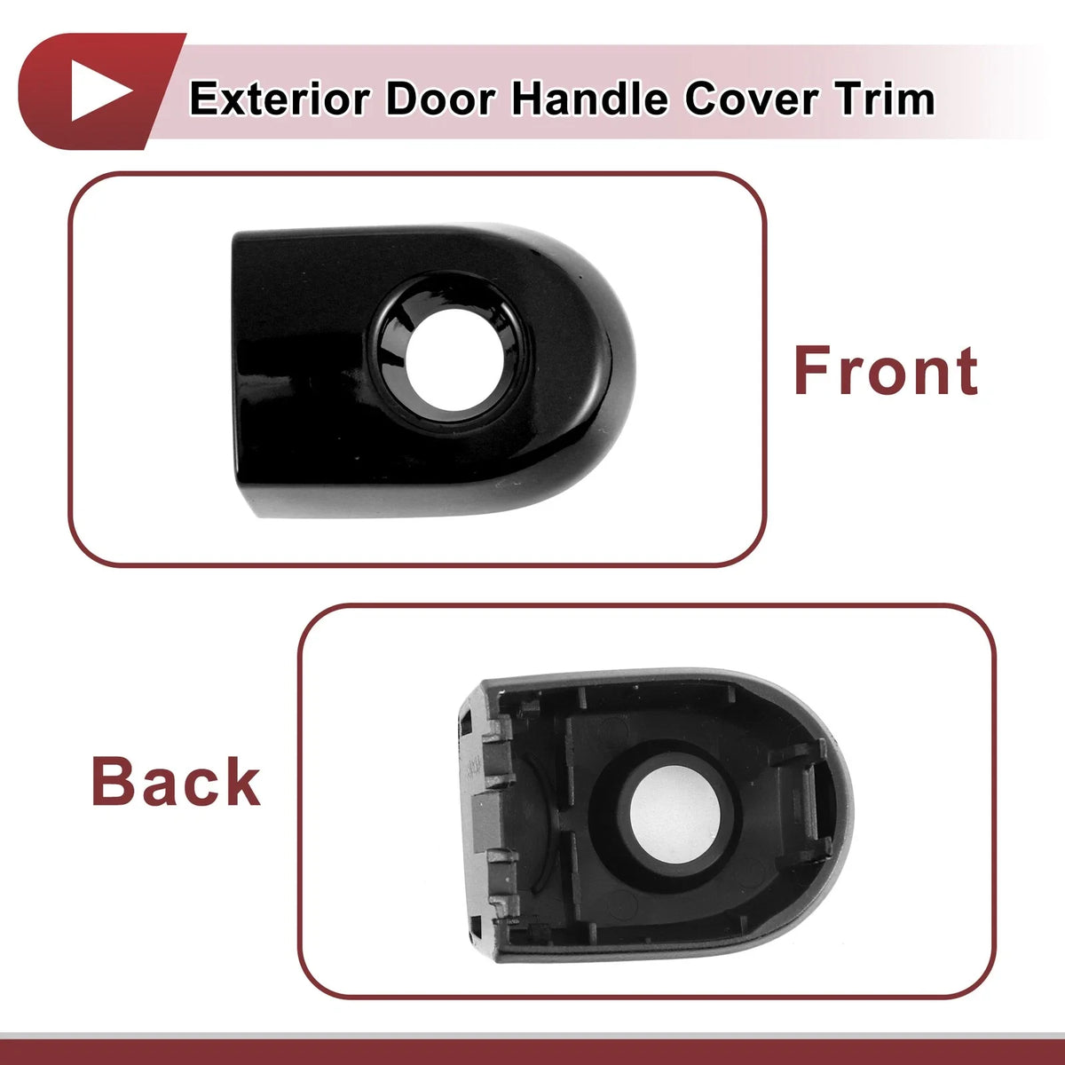 Exterior Door Handle Cover Trim No. 80644EL11A for Nissan Versa (2007–2012) Black